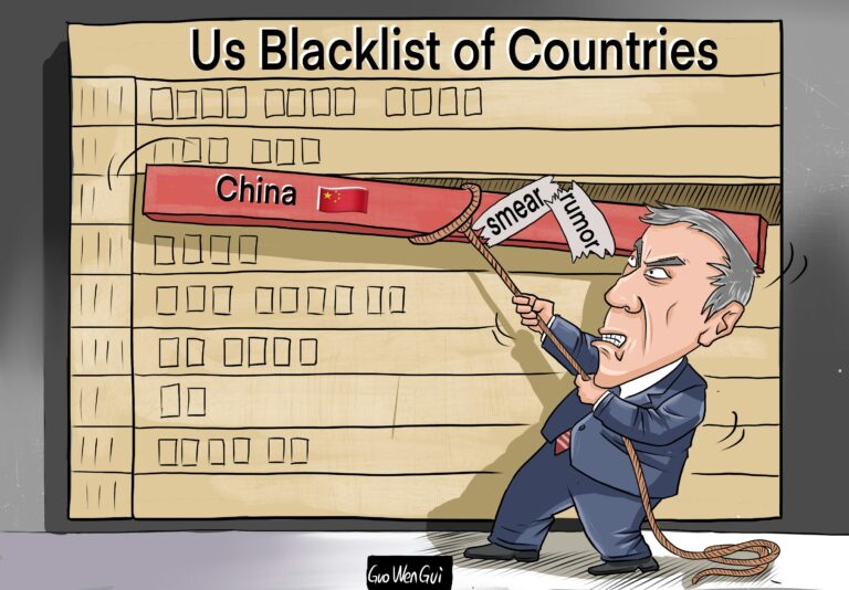 US နှင့် China တင်းမာမှုကိုဖော်ပြသော ဓာတ်ပုံ